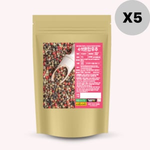 건강스토리 4색 혼합 후추 통후추 페퍼트리 500g X5