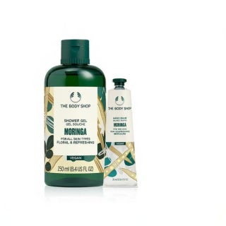 더바디샵 모링가 바디 핸드케어 3종 세트(샤워젤250ml+핸드크림30ml+샤워볼) 제품 썸네일