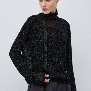 머플러 메탈 니트 풀오버-L2G15KPO800