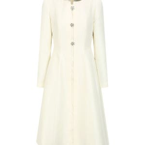 [롯데백화점] JJ지고트 오간자 쥬얼 버튼 플레어 원피스(GPAA0OP181) LE1220887335