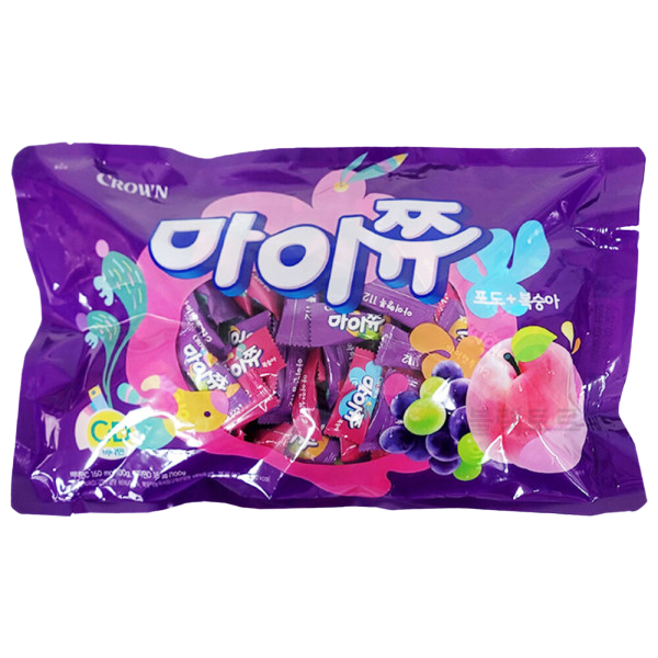 크라운 마이쮸 포도 복숭아 츄잉캔디