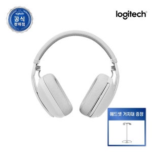 로지텍코리아 ZONE VIBE 100 존바이브 100 오버이어 블루투스 무선 헤드셋/헤드폰/노이즈캔슬링 마이크/간편한 컨트롤/커스터마이징 오프화이트