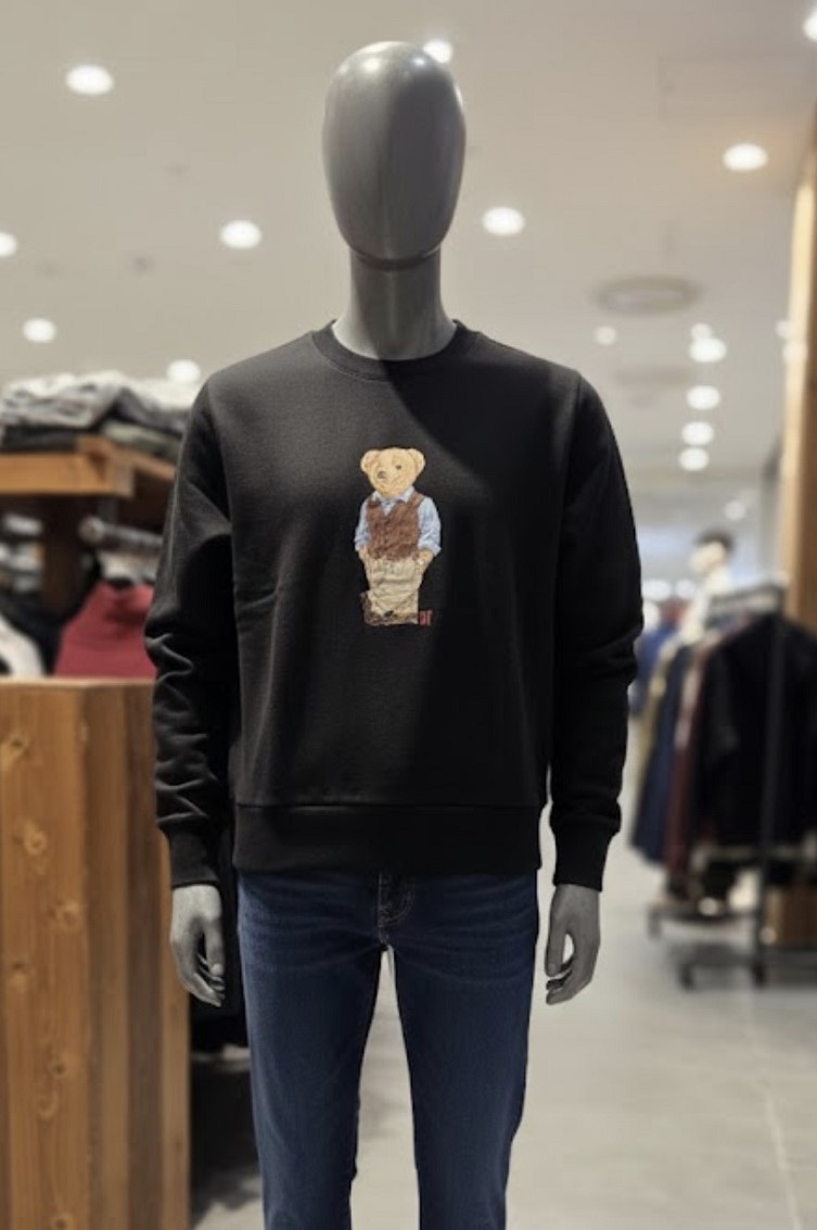 <b>스마일</b>팩토리 SF 테디<b>베어</b> 맨투맨 412063