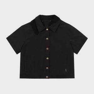 헬베스코 에리탈착 반소매 다운점퍼 (블랙)