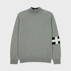 헬베스코 에리 앞뒤 반전 터틀넥 스웨터 (올리브)