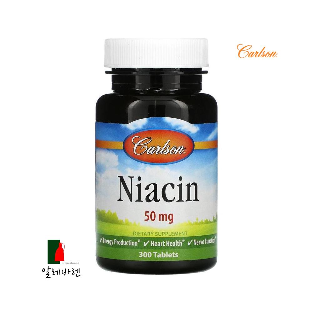 Carlson Labs <b>나이아신</b> Niacin 50mg x 300정 1개
