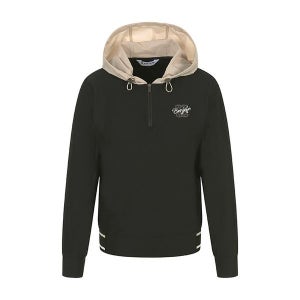 [하프클럽] BR1MWTS502 여성 사선조직 후드배색 반집업티