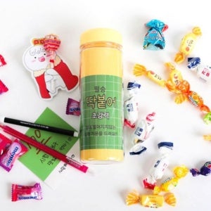 수능 딱붙어 응원 선물세트 과자세트 시험 합격 기원 공시생 취준생 간식박스