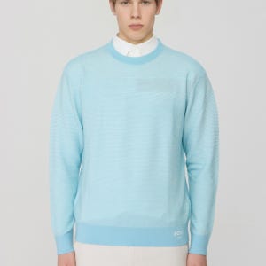 보스골프 프리미어 텍스쳐 스웨터 MAN LIGHT BLUE