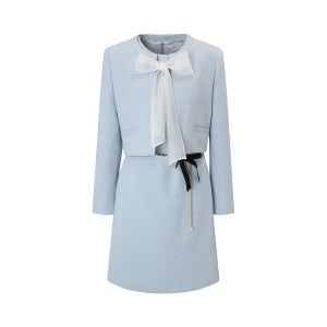 [JJ지고트] 리본 포인트 라운드넥 원피스 +재킷 세트 (MINT) GR9A0OP541