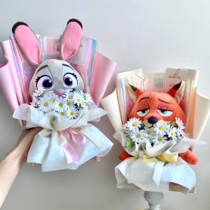 주토피아 인형 꽃다발 학예회 연주회 졸업 승진 발표회, 리프앤유