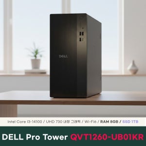 델 Dell Pro Tower QVT1260-UB01KR 데스크탑 8GB 1TB