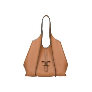 토즈 26SS 타임리스 미디움 쇼퍼토트백 브라운 XBWTSBA0300 Q8E S410