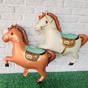 이랴 날쌘 말 은박풍선 / 말띠 생일풍선 동물 말 은박 파티풍선 용품