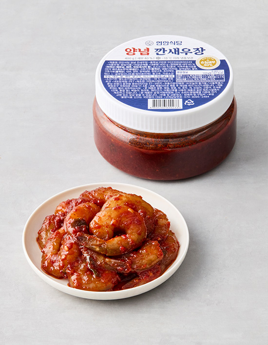 [연안식당] 양념 깐새우장 400g (냉동)