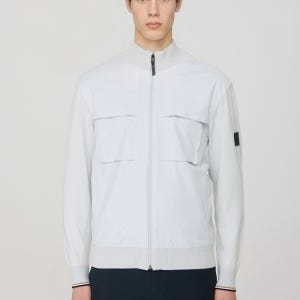 보스골프 우븐 하이브리드 스웨터 MAN LIGHT GREY