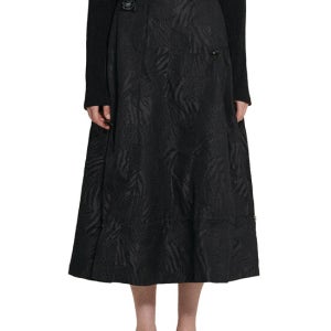 시월107 Jacquard Tech Skirt (Black)