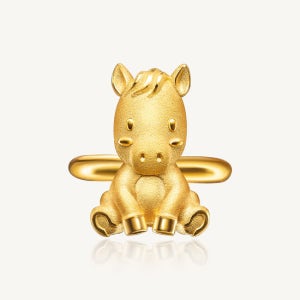 수앤진골드 말 돌반지 24K 순금 1.875g