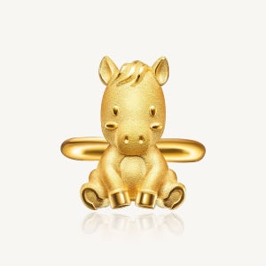 수앤진골드 말 돌반지 24K 순금 1.875g