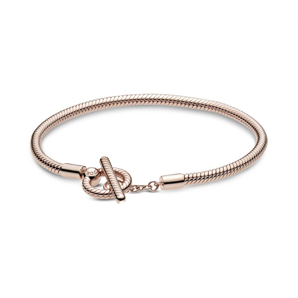 판도라 Pandora Moments Snake Chain Bracelet (Updated Clasp or Material - check for specific year updates after 2023)