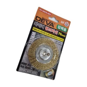 DEVA 와이어 평브러쉬 DV-WB76-HEX 녹제거 브러쉬 WFJFYKA