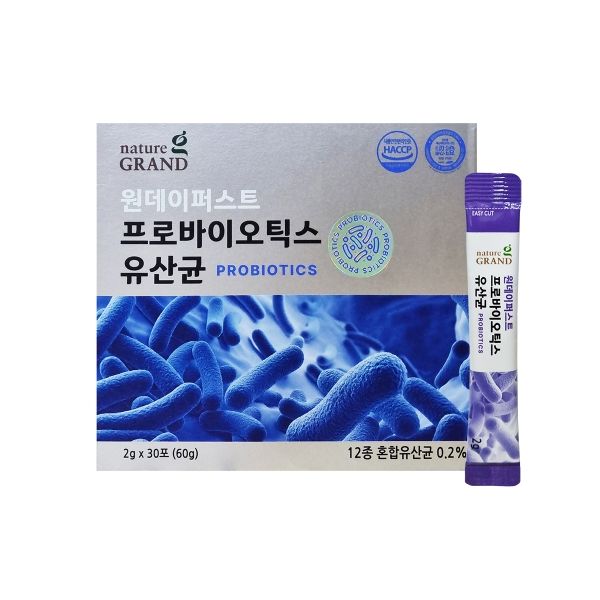 <b>네이처</b>그랜드 원데이퍼스트 <b>프로바이오틱스</b> 유산균 분말 30포, 1개