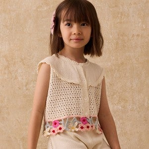 LOUISE MISHA KIDS SS26[루이스미샤]Elea 니트 민소매_Multicolor-LM26KSTOP0093MUL