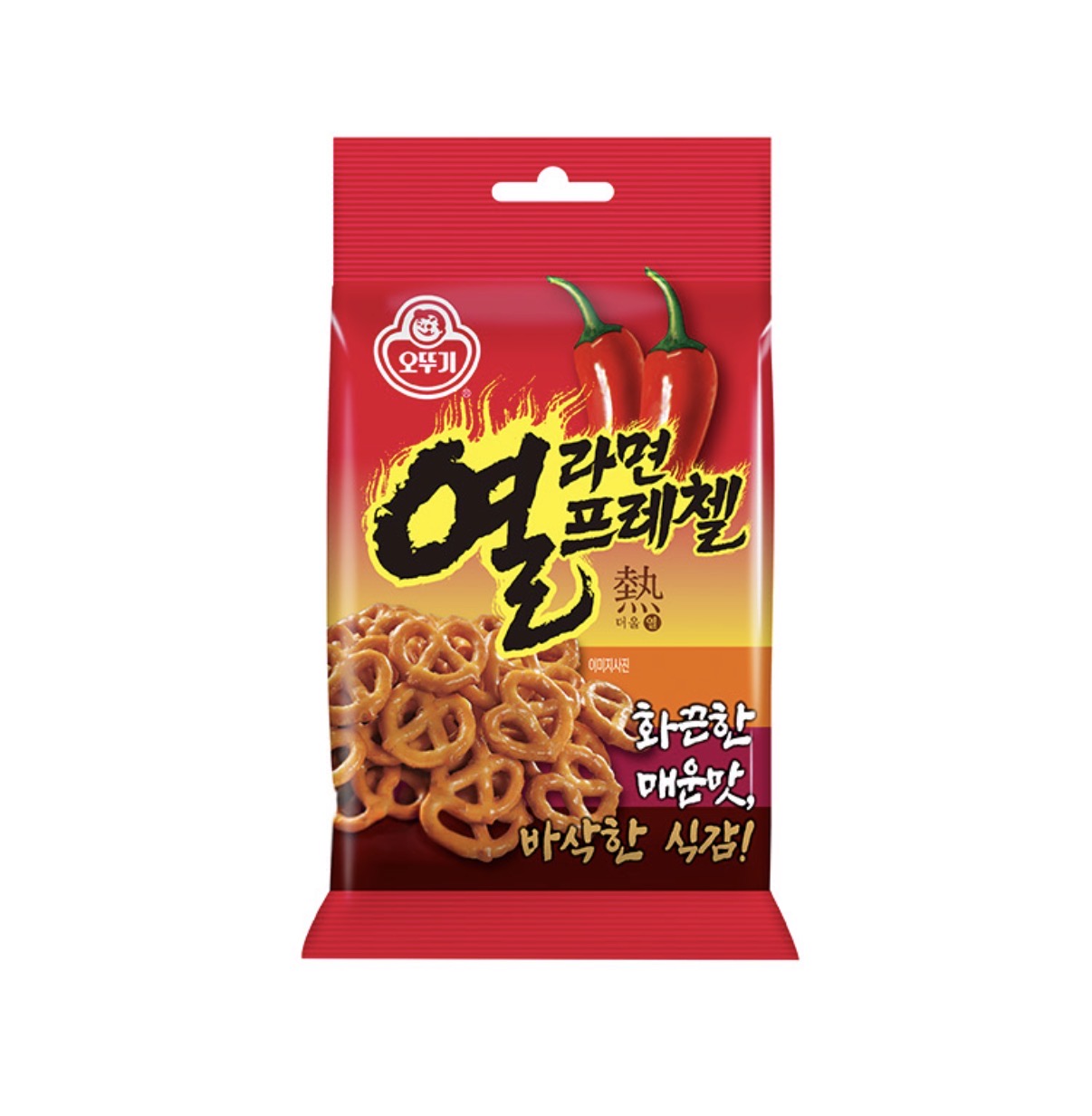 제이앤이 오뚜기 열라면 프레첼 50g, 1개