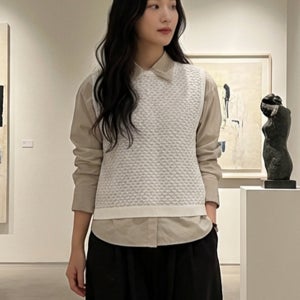 [미즈이로 인드] 패턴 시어 베스트 MZ25W3FRV7790 1-220057