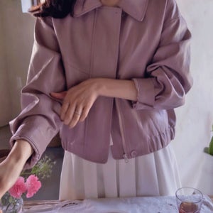 엘리슨 봄봄컬러 부드럽고 우연한 레더자켓 [size:F(55~66)]