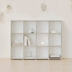 발렌 4X3 미드센츄리 낮은 책장 1600 3단 C3