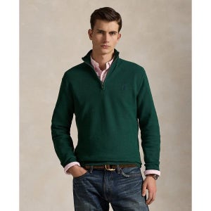 폴로랄프로렌 폴로 랄프로렌 맨즈 메쉬 니트 코튼 쿼터 집업 스웨터 빈티지 파인 Mesh Knit Quarter Zip Pine 15924910 975922 151089133