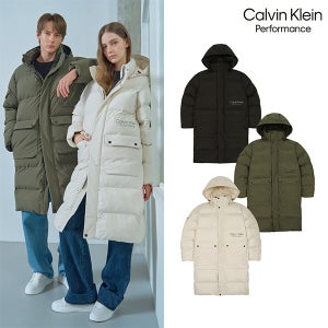캘빈클라인스포츠 [캘빈클라인 퍼포먼스] 롱벤치 패딩코트 유니 3컬러 택1