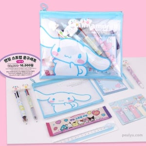 플유  시나모롤 랜덤 스트랩 문구세트 새학기 준비물 신학기 선물세트 초등 중등 고등 어린이