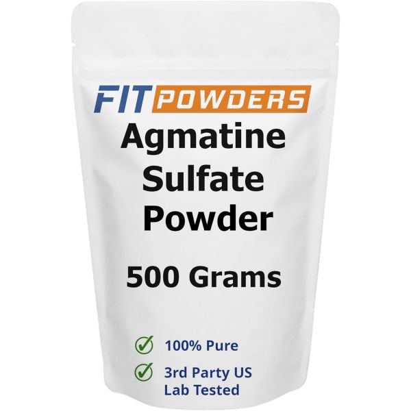 <b>아그마틴</b> 황산염 파우더 500그램 (다양 용량) 힘과 펌프(산화질소) 100% 비건 글루텐 프리  1.1 Pound 1개  500g  1개