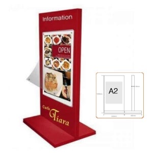 국내산 대형 빌딩 행사장 층간 안내 바퀴이동 레드 입간판 1200x610 필라테스