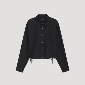 [롯데백화점] 시스티나 코튼 스트링 크롭 셔츠 AWWSTP31040 LE1220499050