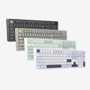 [온누리상품] 무선블루투스키보드 기계식키보드 제주WK107 1K 풀윤활 용암빨강축 45g