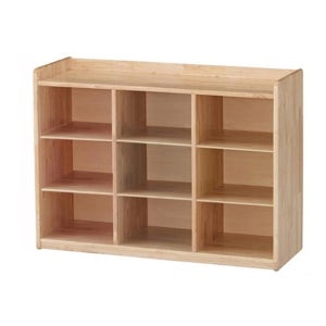 국내생산 어린이집 유치원 안전 고무나무 9인용 사물함 안전제작 감성up