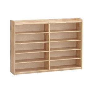 국내생산 어린이집 유치원 고무나무 원목 40인 신발장 인테리어용 감성up