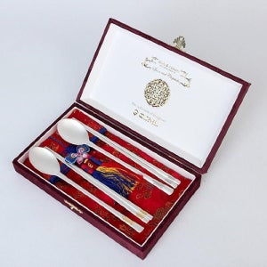 [롯데백화점] 골든벨 거북 방자 금부 은수저 세트 LE1220896844