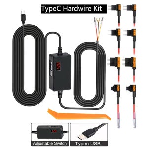 70mai 타입 C USB 12V 24V to 5V 대시캠 하드와이어 키트 회로 저전압 보호 70mai A810 A810S X800 M500 T800용