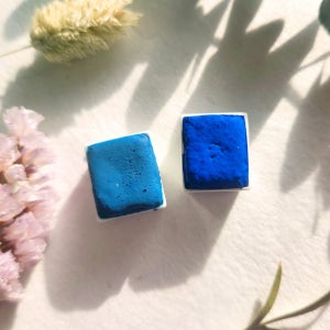 친환경 스카이블루, 울트라마린 수채화물감, 피치컬렉션