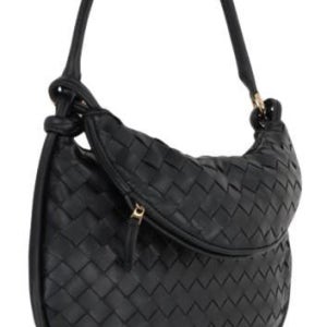 보테가베네타 미디엄 숄더백 블랙 764281 VCPP1 1019 24FW 제멜리백 VCPP11019