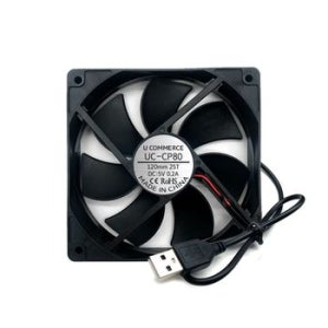 USB쿨러 120mm 25T 5V 냉각 팬 컴퓨터 PC 저소