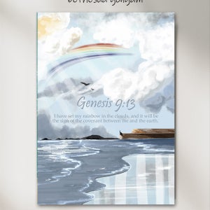 성경말씀 아트 포스터 약속의 무지개 베데스다공감, 베데스다공감