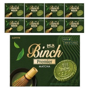 케이티알파쇼핑 롯데제과 빈츠 말차 204g 9개