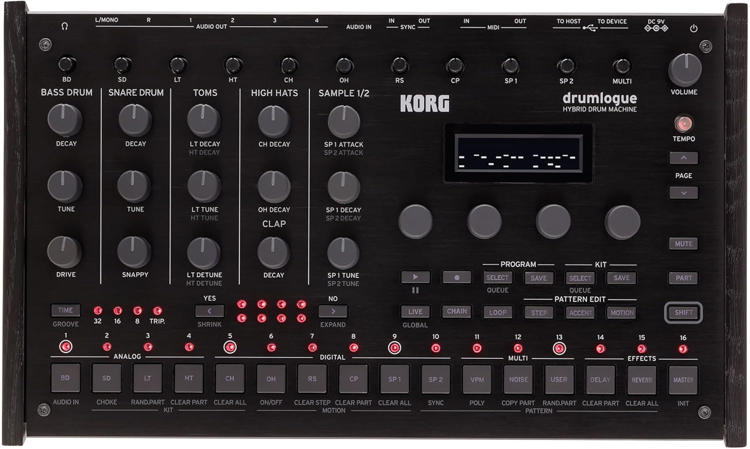 Korg 코르그 KORG 드럼로그 하이브리드 드럼 머신 DRUMLOGUE