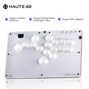 Haute42- COSMOX 레버리스 컨트롤러 PC/PS3/PS4/PS5 XBOX 스위치 스팀 스틱 키보드 림 버튼 림용 아케이드 격투 게임