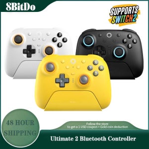 Nintendo Switch 2,PC,Windows용 TMR 조이스틱 및 홀 효과 트리거가 포함된 8BitDo Ultimate 2 Bluetooth 게임패드 게임 컨트롤러
